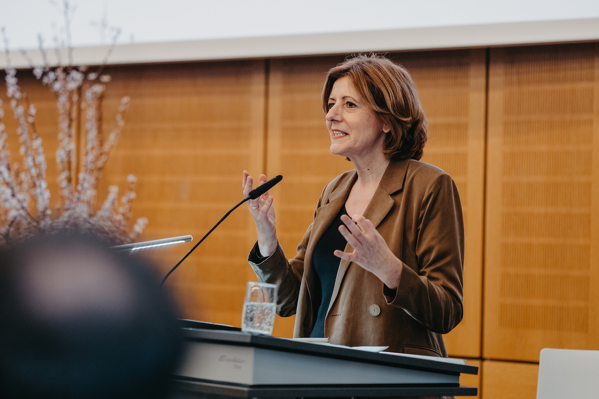 Malu Dreyer, Ministerpräsidentin Rheinland-Pfalz, bei ihrem Grußwort  