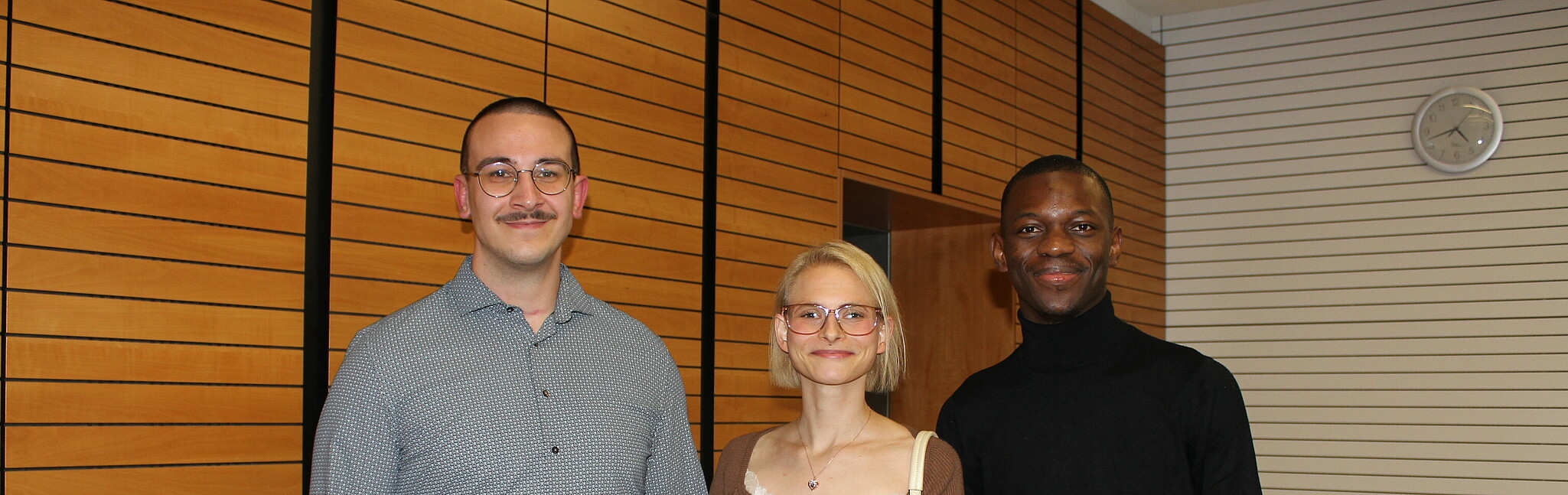 Gruppenbild der drei Preisträger