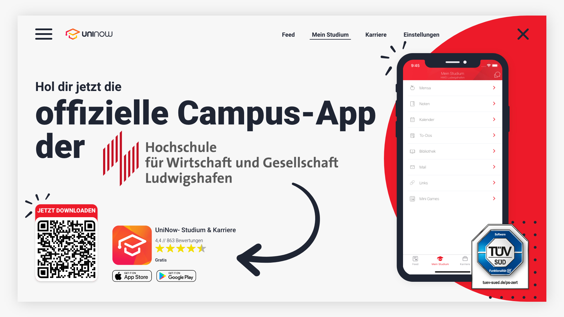 HWG LU führt UniNow-App ein